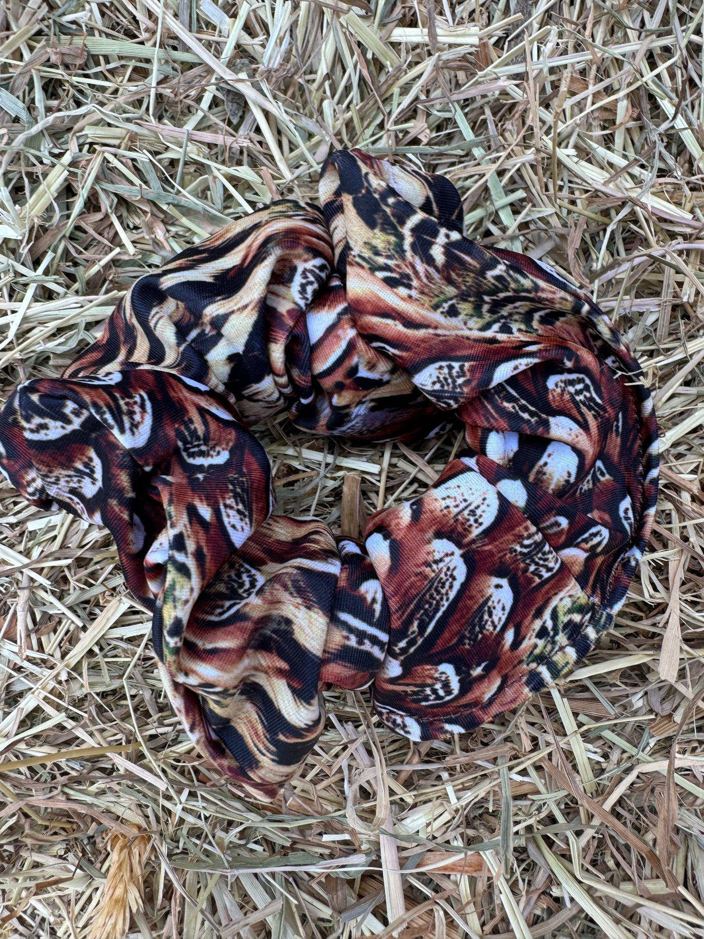 Foxy Pheasant Scrunchies
