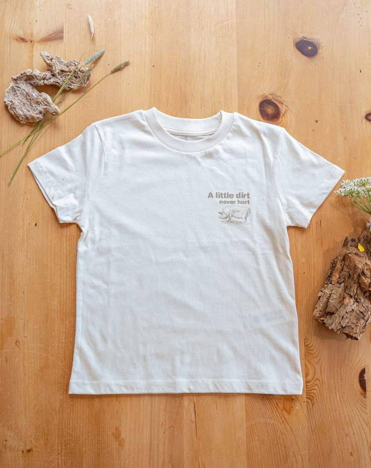 A little dirt pig organic cotton t shirt