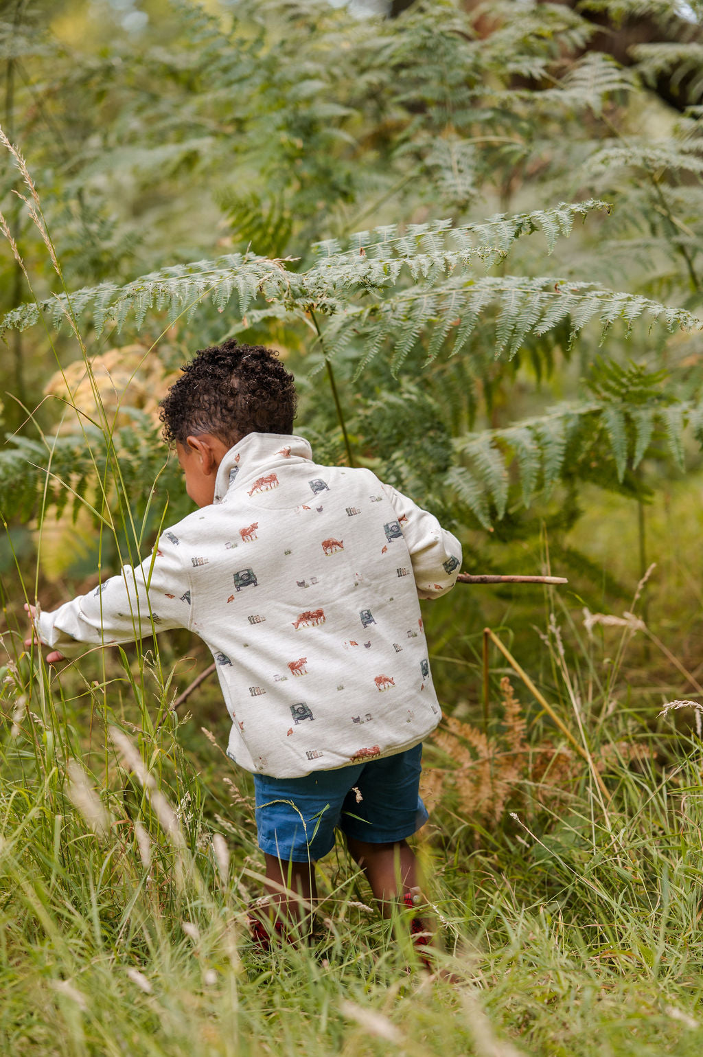 4x4 Country Print Children’s Quarter Zip Sweatshirt