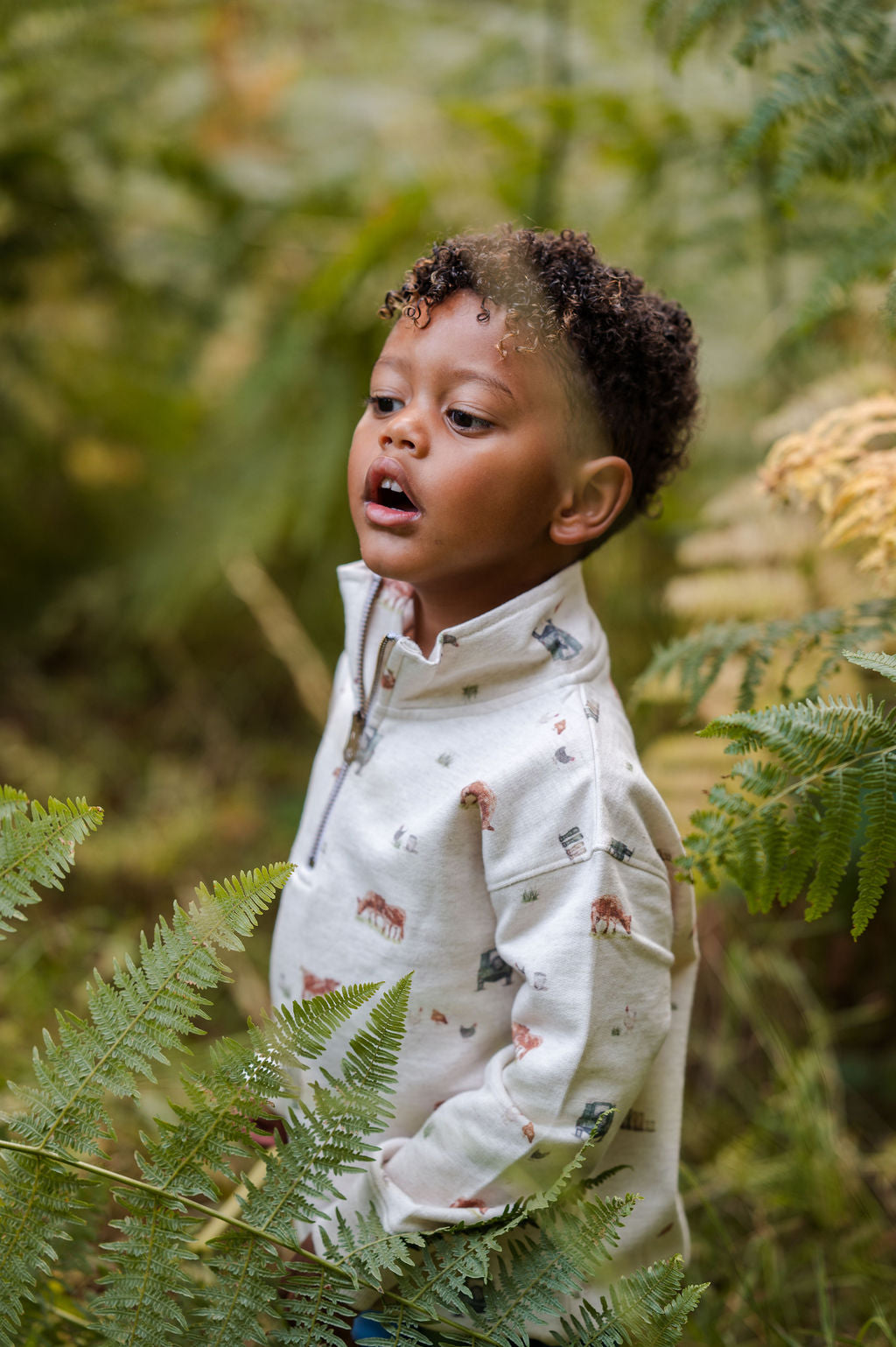 4x4 Country Print Children’s Quarter Zip Sweatshirt