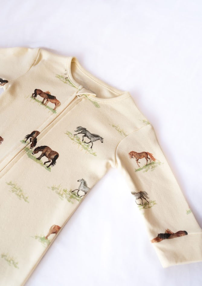 Sew Aneira Pony Baby Sleepsuit