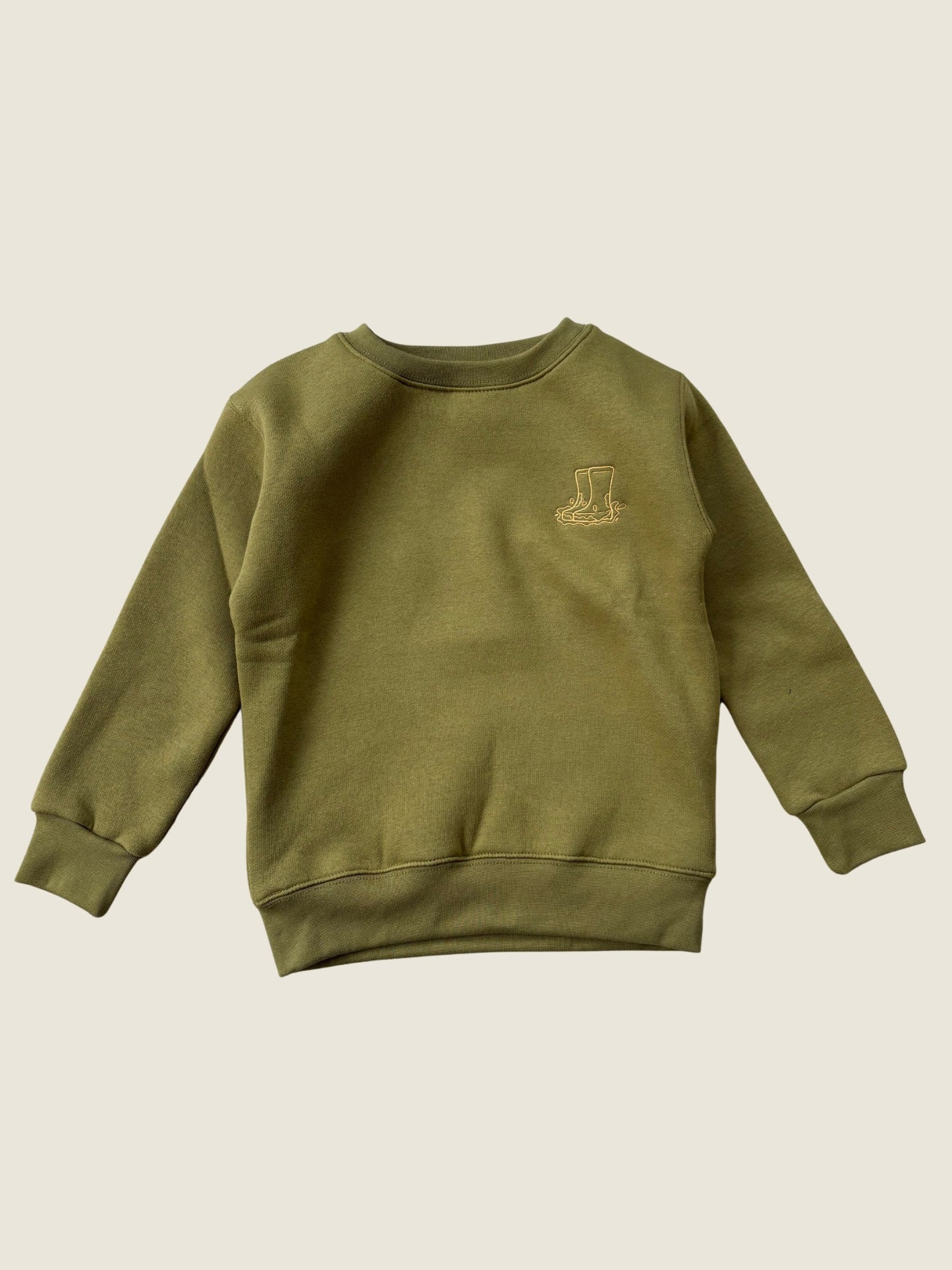 Sew Aneira Olive Wellies Sweatshirt