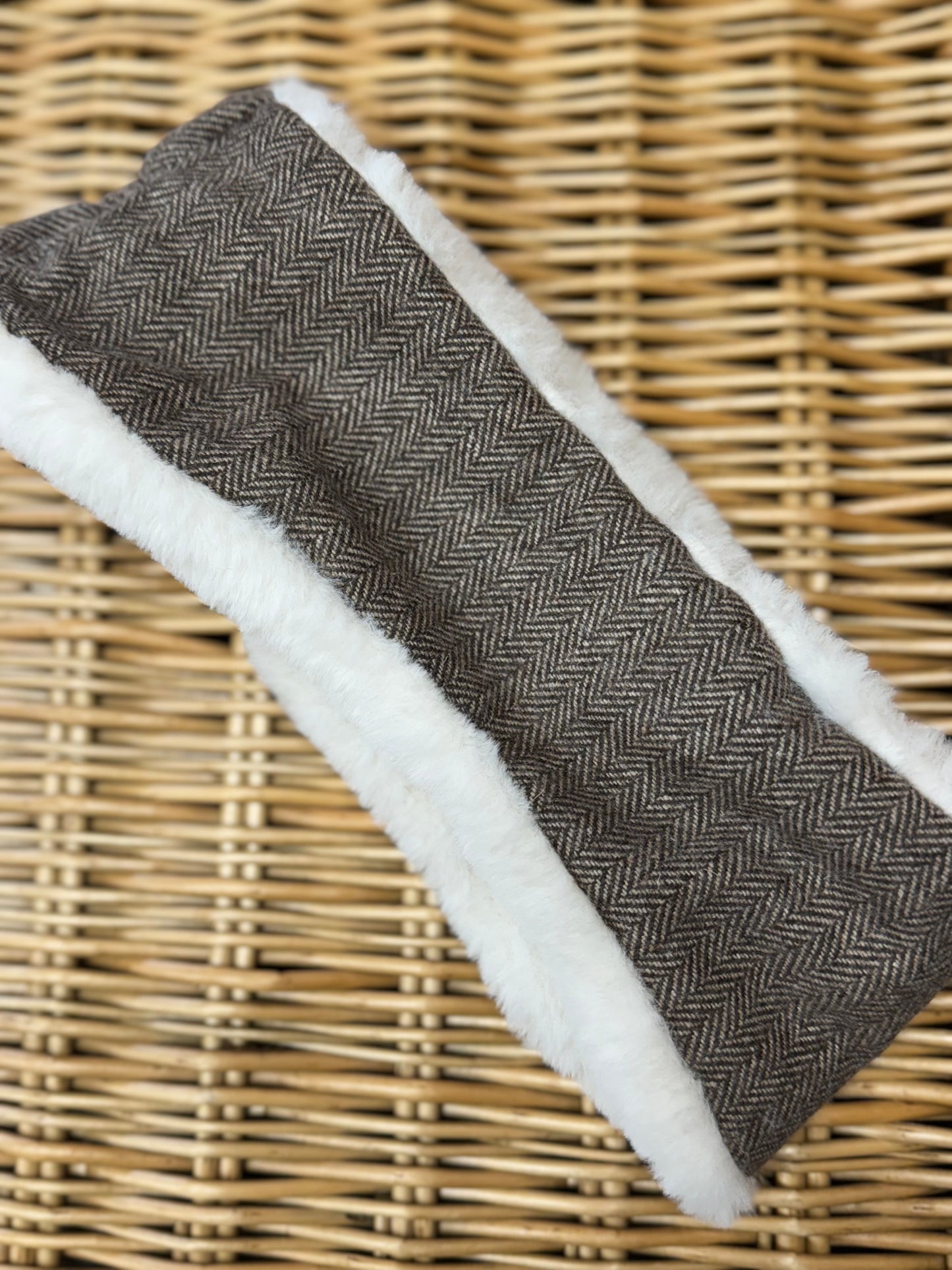 Adult Tweed Fur Lined Earwarmers