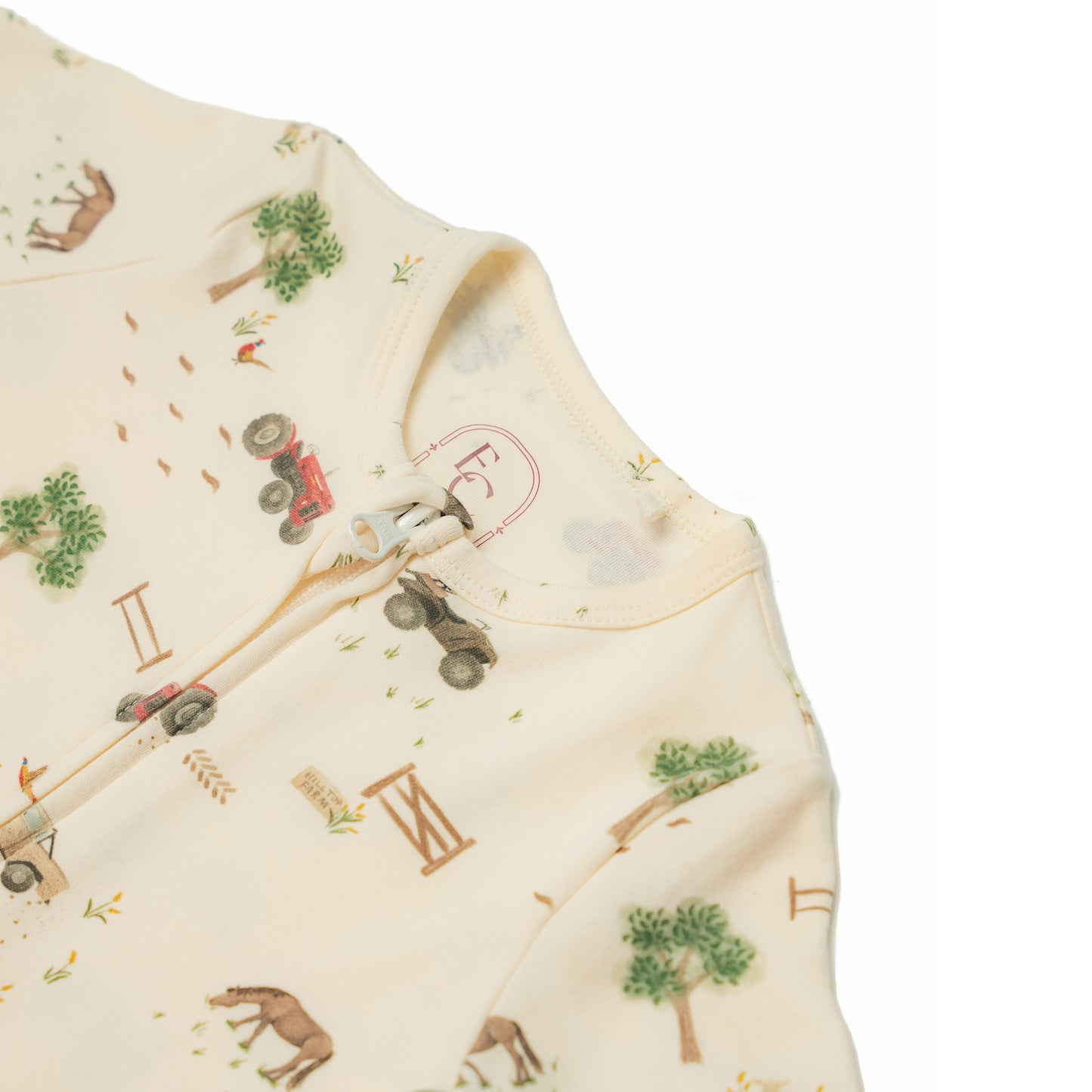 Eleanor Charles Organic Cotton Farm Sleepsuit
