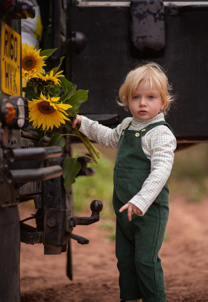 Green Cord Dungarees
