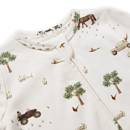 Eleanor Charles Organic Cotton Farm Sleepsuit