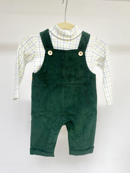 Green Cord Dungarees