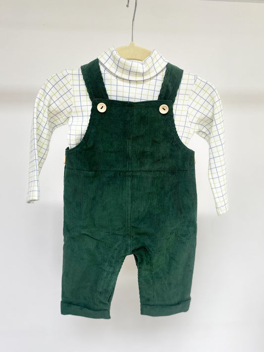 Green Cord Dungarees