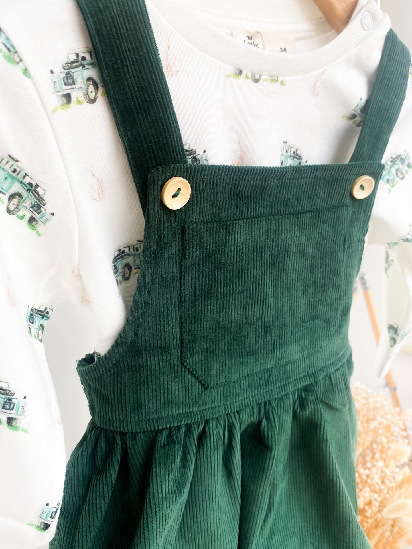 Green Dungaree Pinny