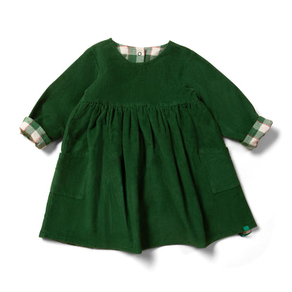 Little Green Radicals Reversible Corduroy Pocket Dress