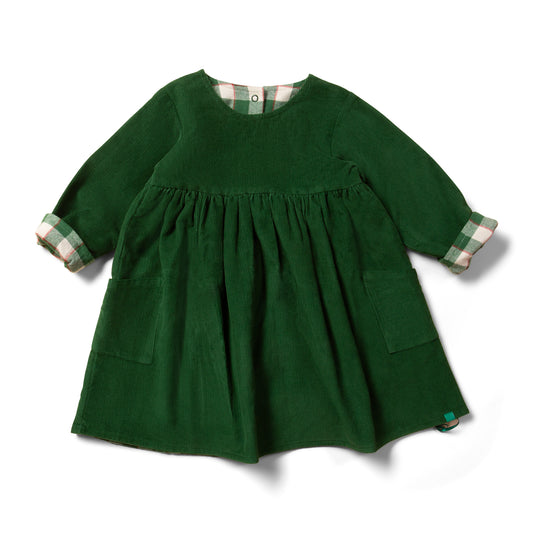 Little Green Radicals Reversible Corduroy Pocket Dress