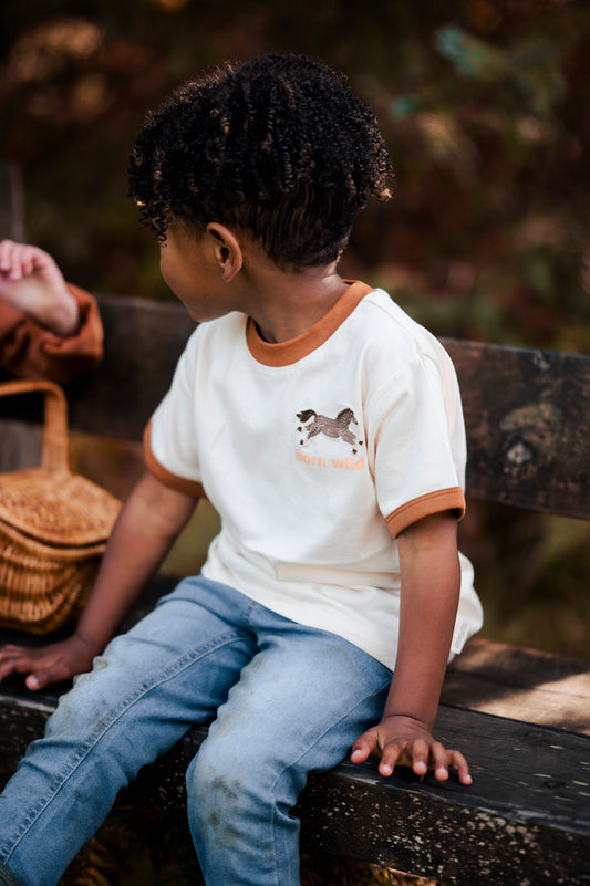 Horse Born Wild Tee Retro