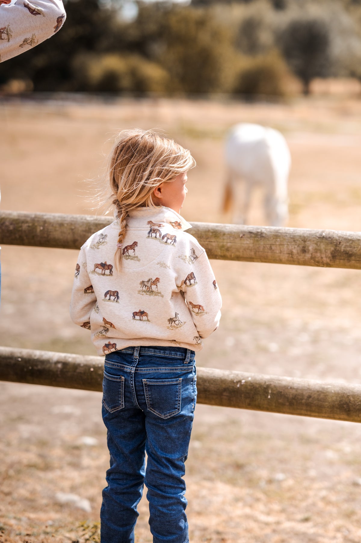 Pony Print Quarter Zip Childrens