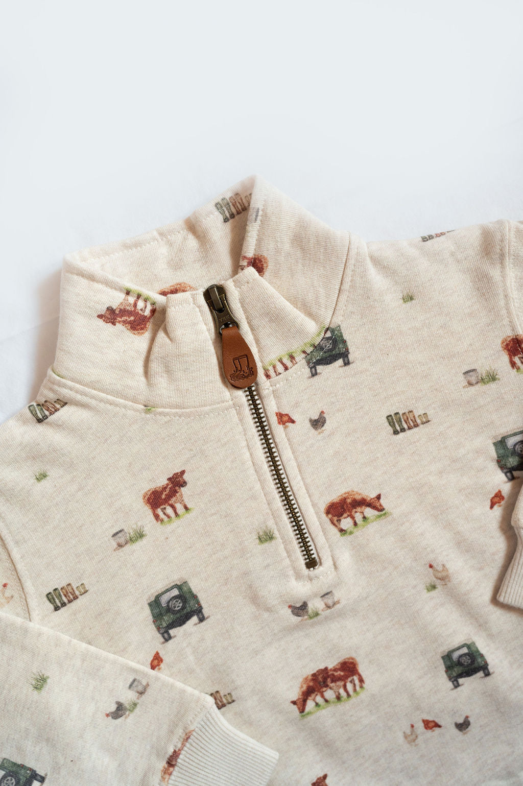 4x4 Country Print Children’s Quarter Zip Sweatshirt