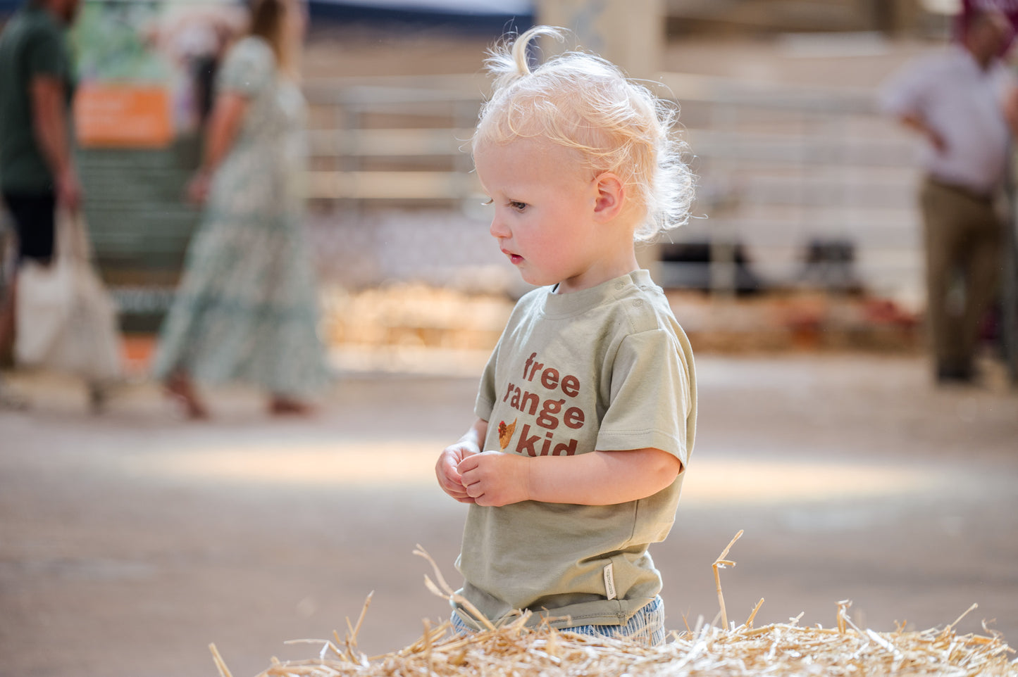 Free Range Kid Embroidered Organic Cotton Tshirt