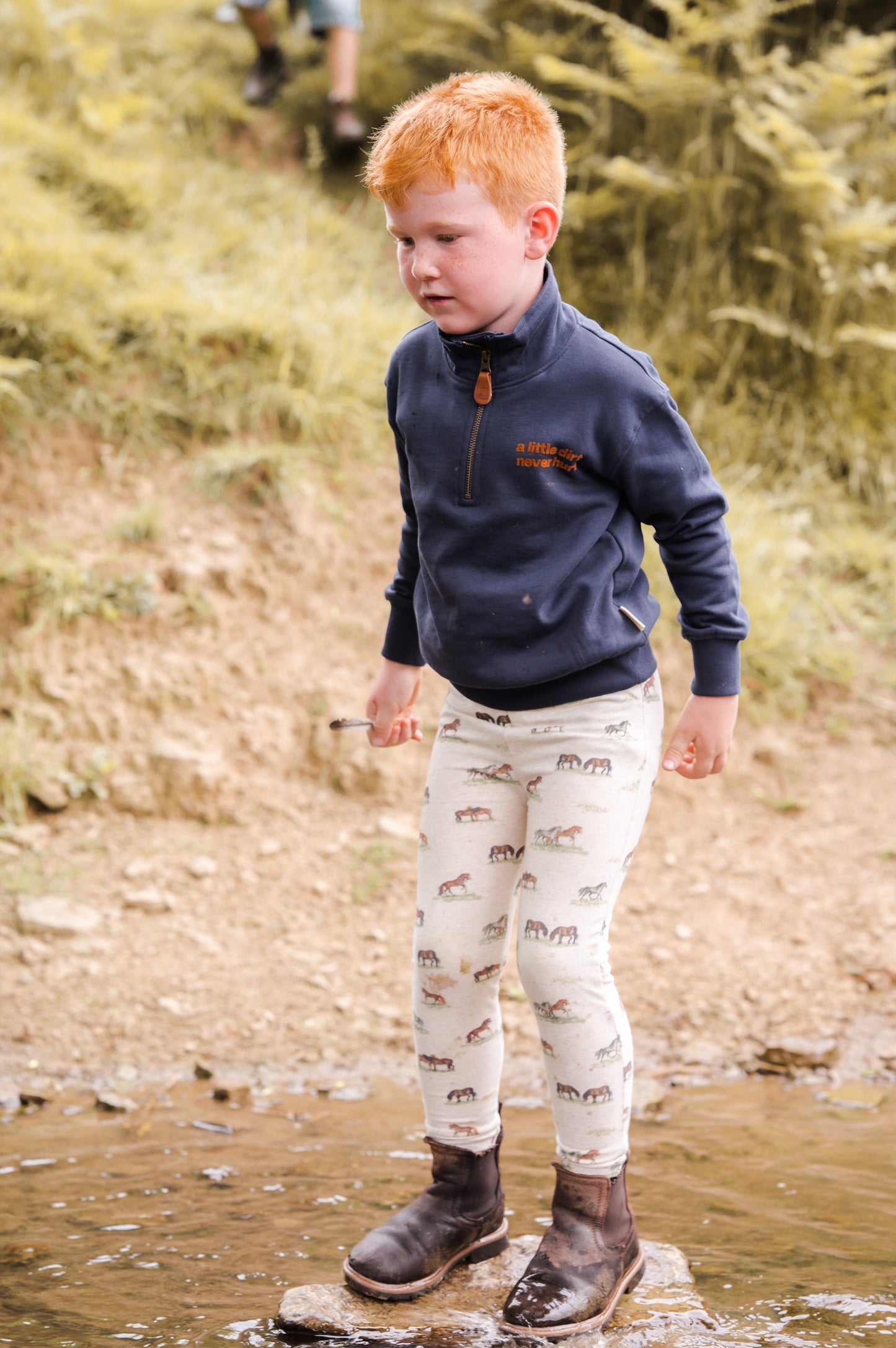 A Little Dirt Never Hurt Organic Cotton Quarter Zip