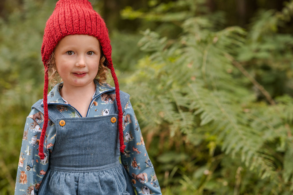 Sew Aneira Farm Print 1/4 Zip