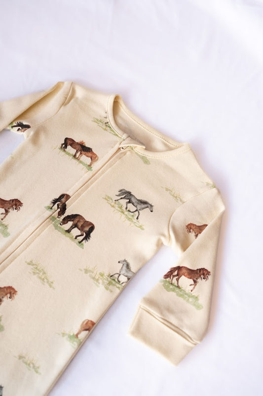 Sew Aneira Pony Baby Sleepsuit