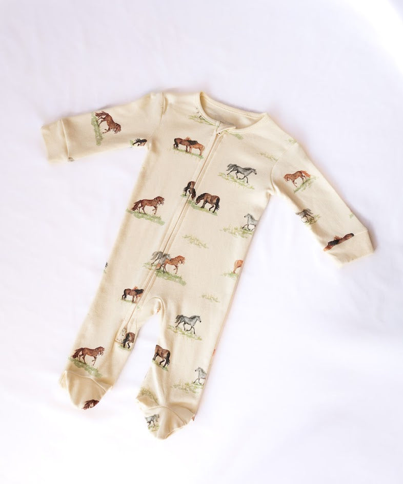 Sew Aneira Pony Baby Sleepsuit