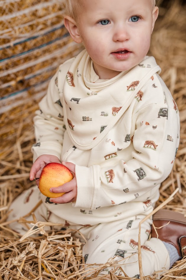 Farm Newborn Baby Sleepsuit Giftset