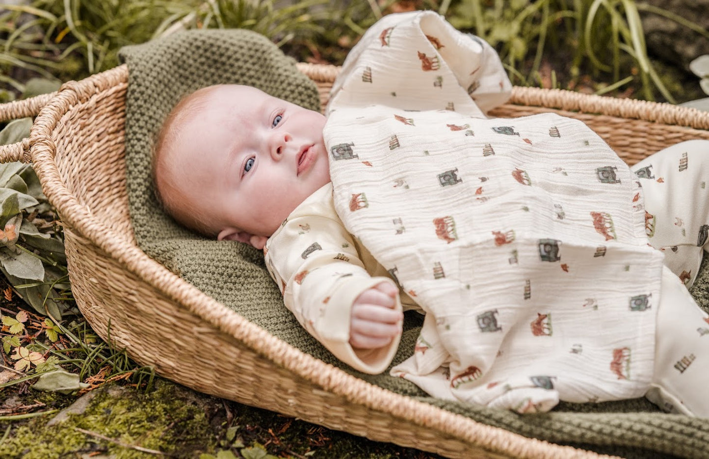 Farm Newborn Baby Sleepsuit Giftset