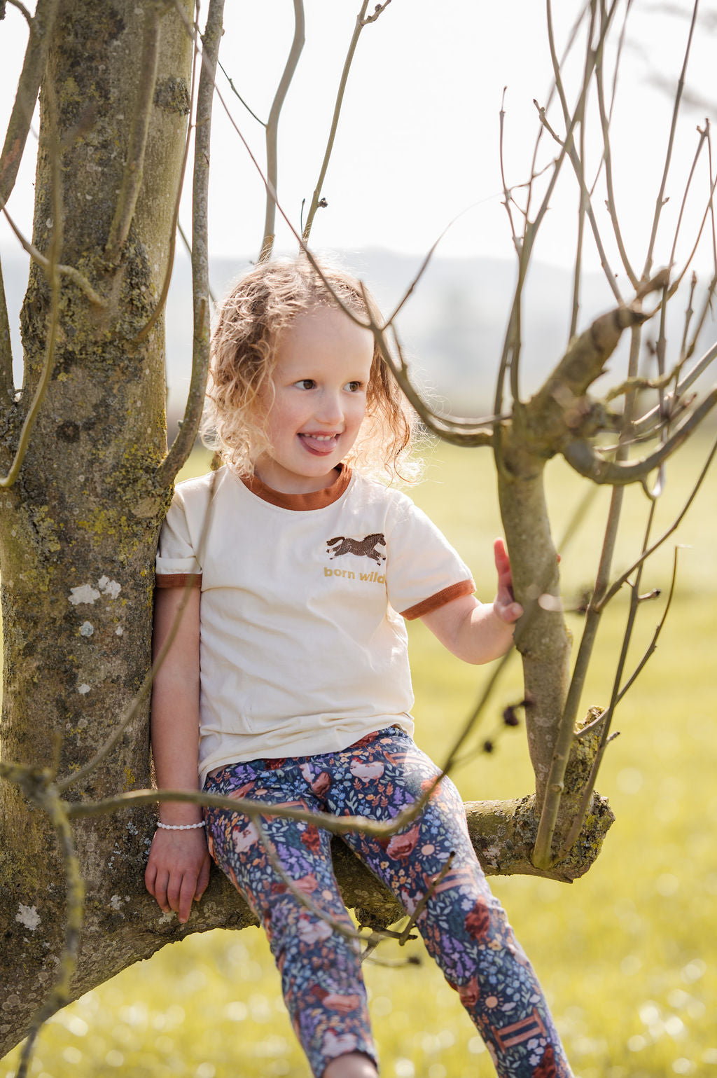 Horse Born Wild Tee Retro