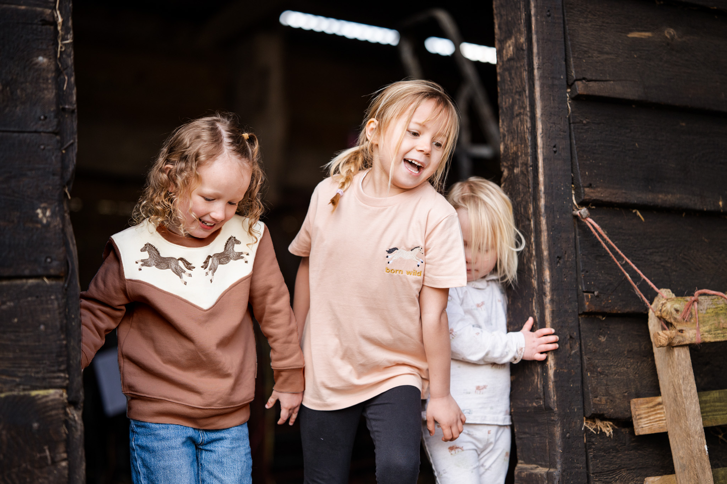 Pony Embroidered Organic Cotton Sweatshirt Russet