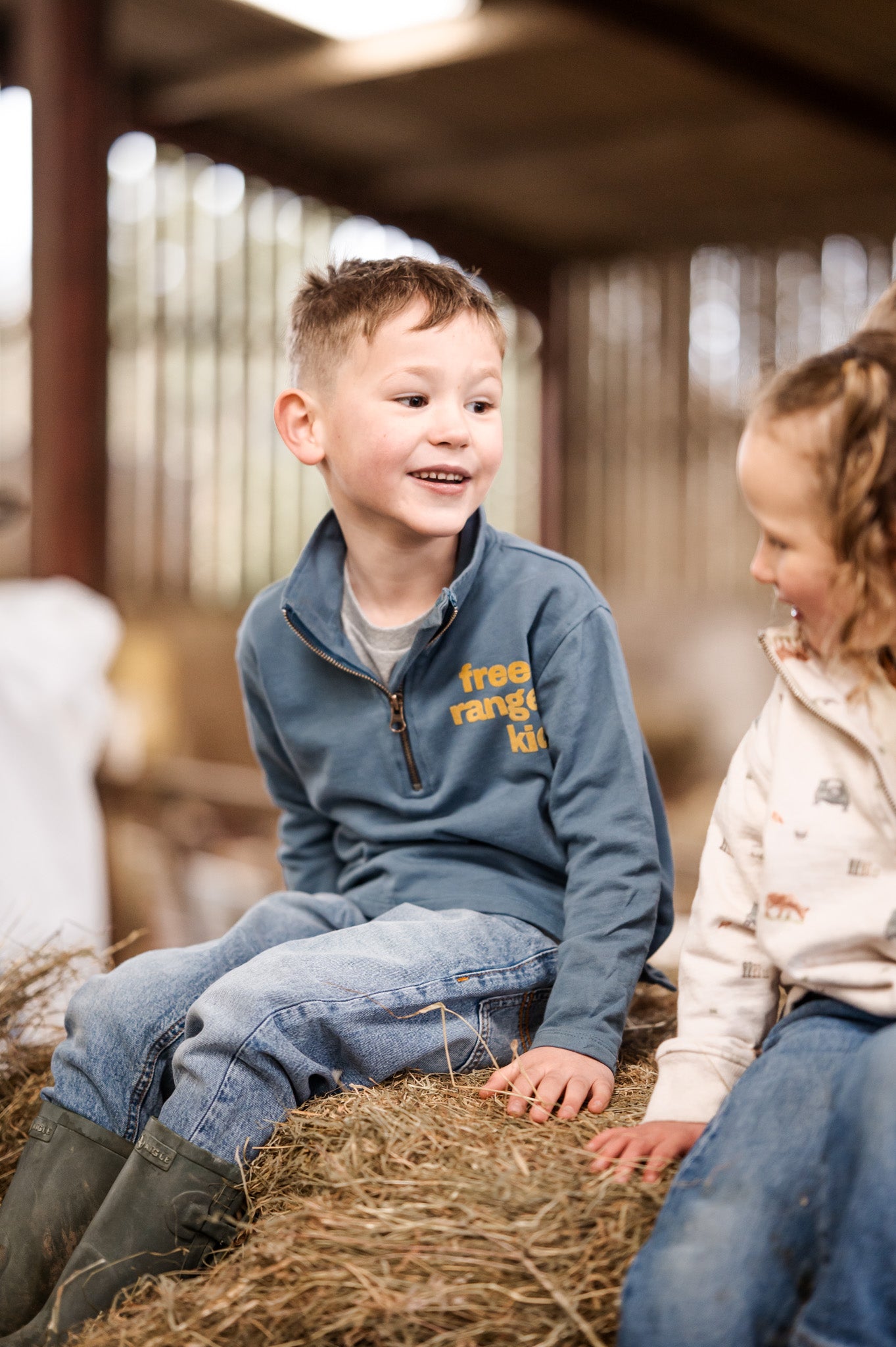 Sew Aneira Free Range Kid 1/4 Zip Sweatshirt