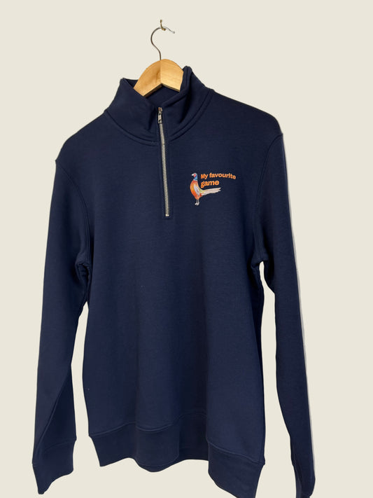 Sew Aneira Adults Quarter Zip Pheasant Sweatshirt