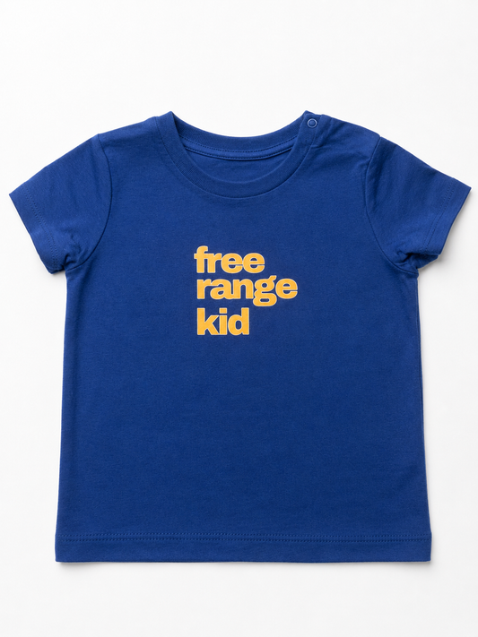Free Range Kid Toddler Navy Tee