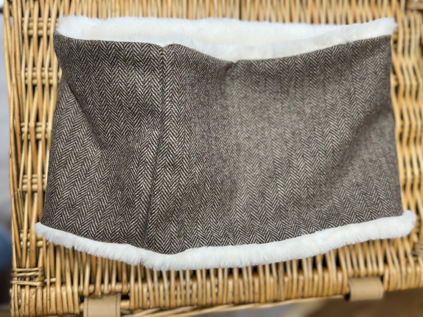 Adult Tweed Fur Lined Snood
