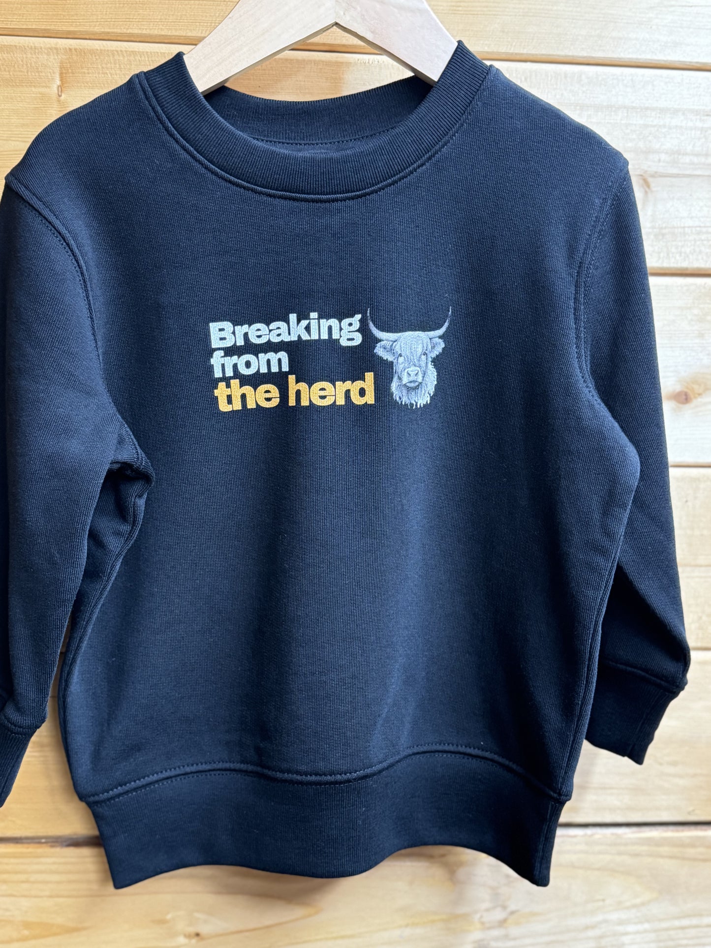 Baby Highland Cow Herd Sweatshirt