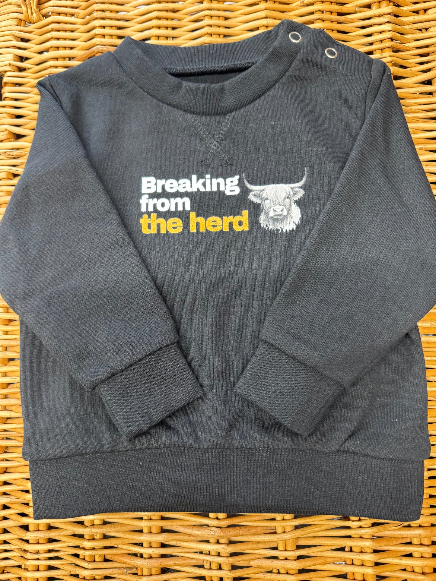 Baby Highland Cow Herd Sweatshirt