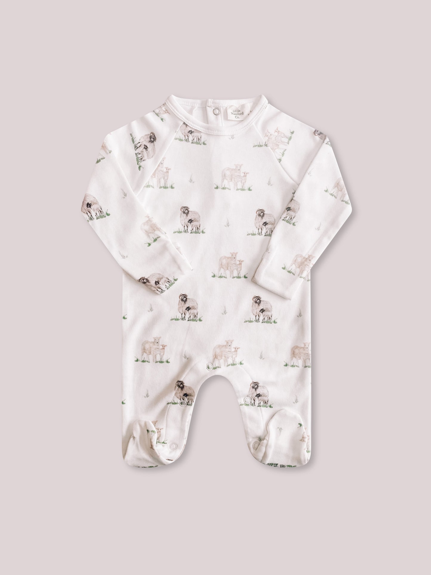 Little Stamford Co Sheep Sleepsuit