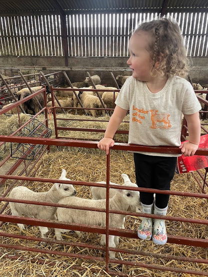 Lamb organic cotton kids t shirt
