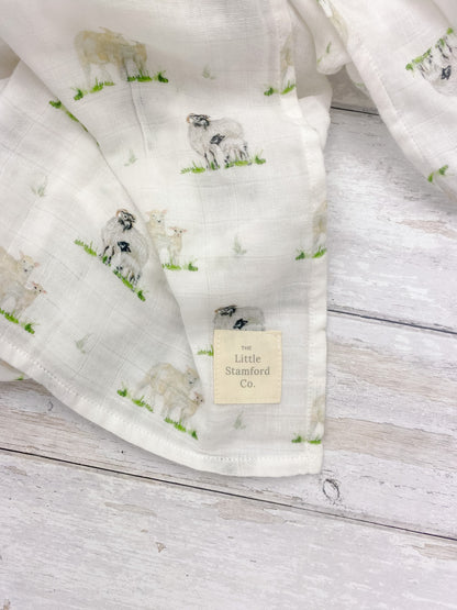 Little Stamford Co Sheep Muslin Shawl