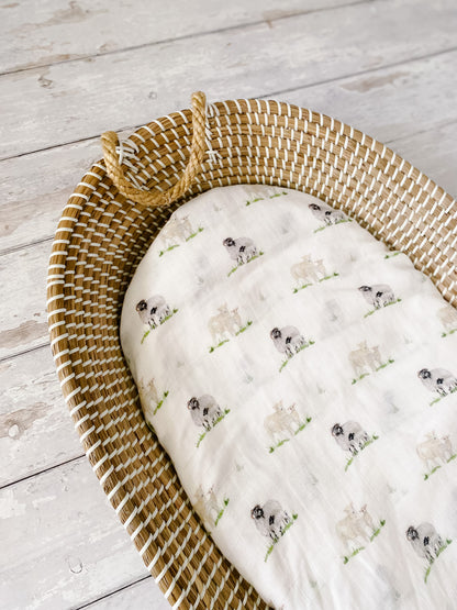 Little Stamford Co Sheep Muslin Shawl