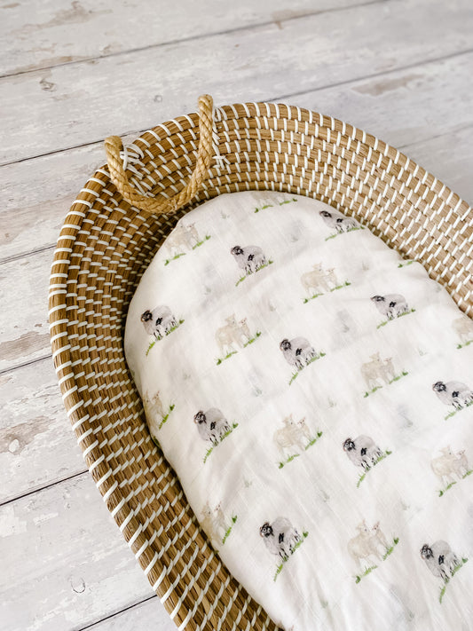 Little Stamford Co Sheep Muslin Shawl