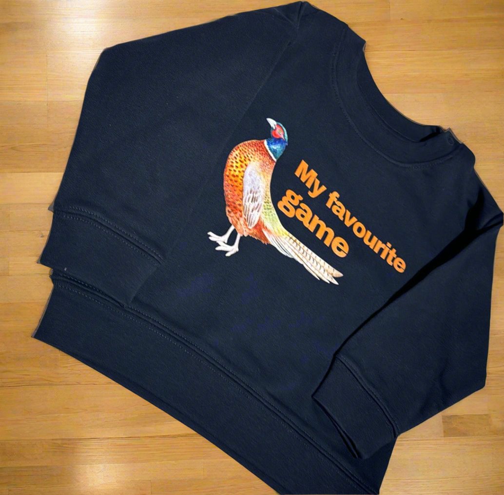 Sew Aneira Baby My favourite Game Pheasant Sweatshirt