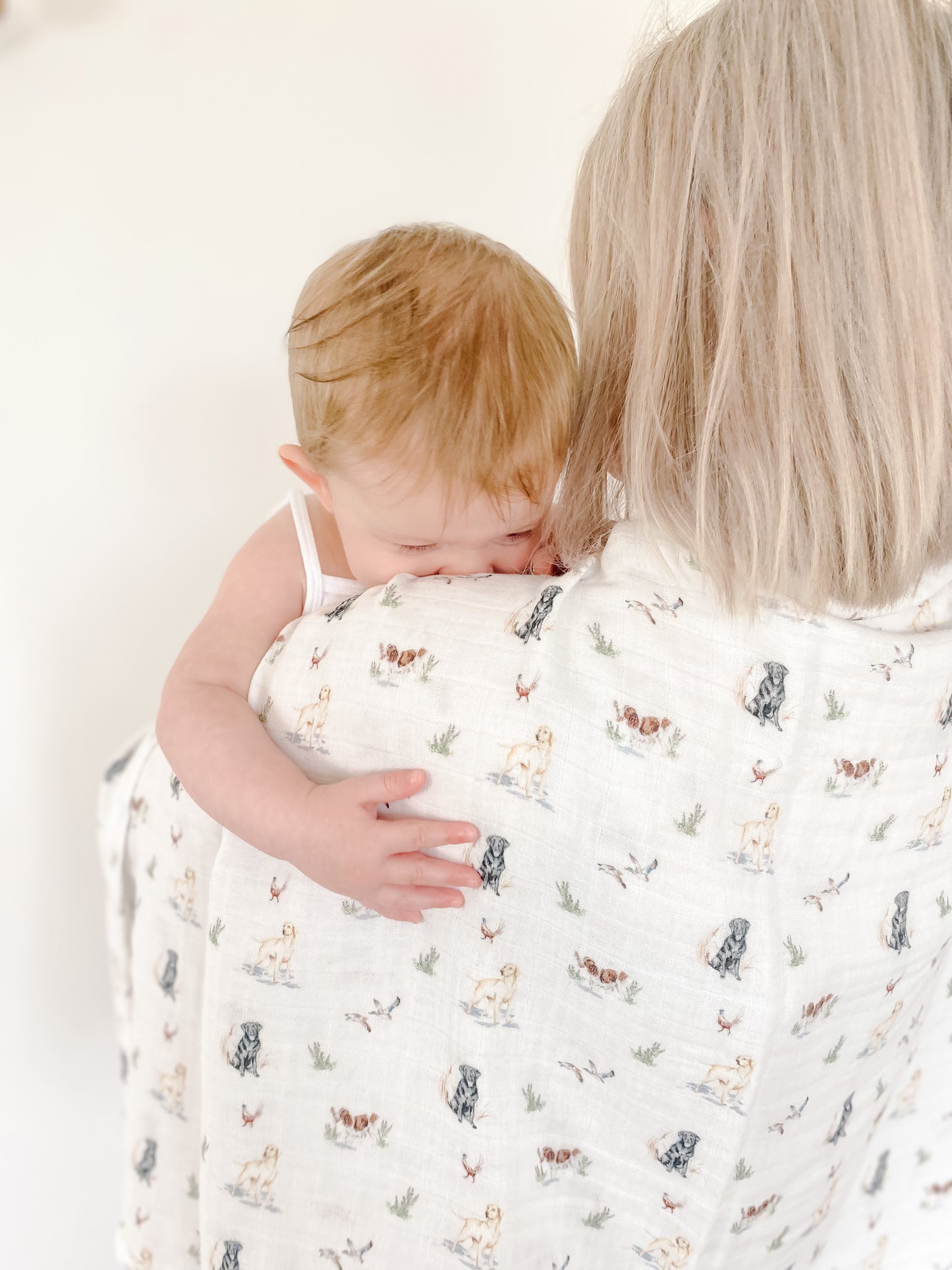 Little Stamford Co Gun dogs Baby Muslin Swaddle Blanket