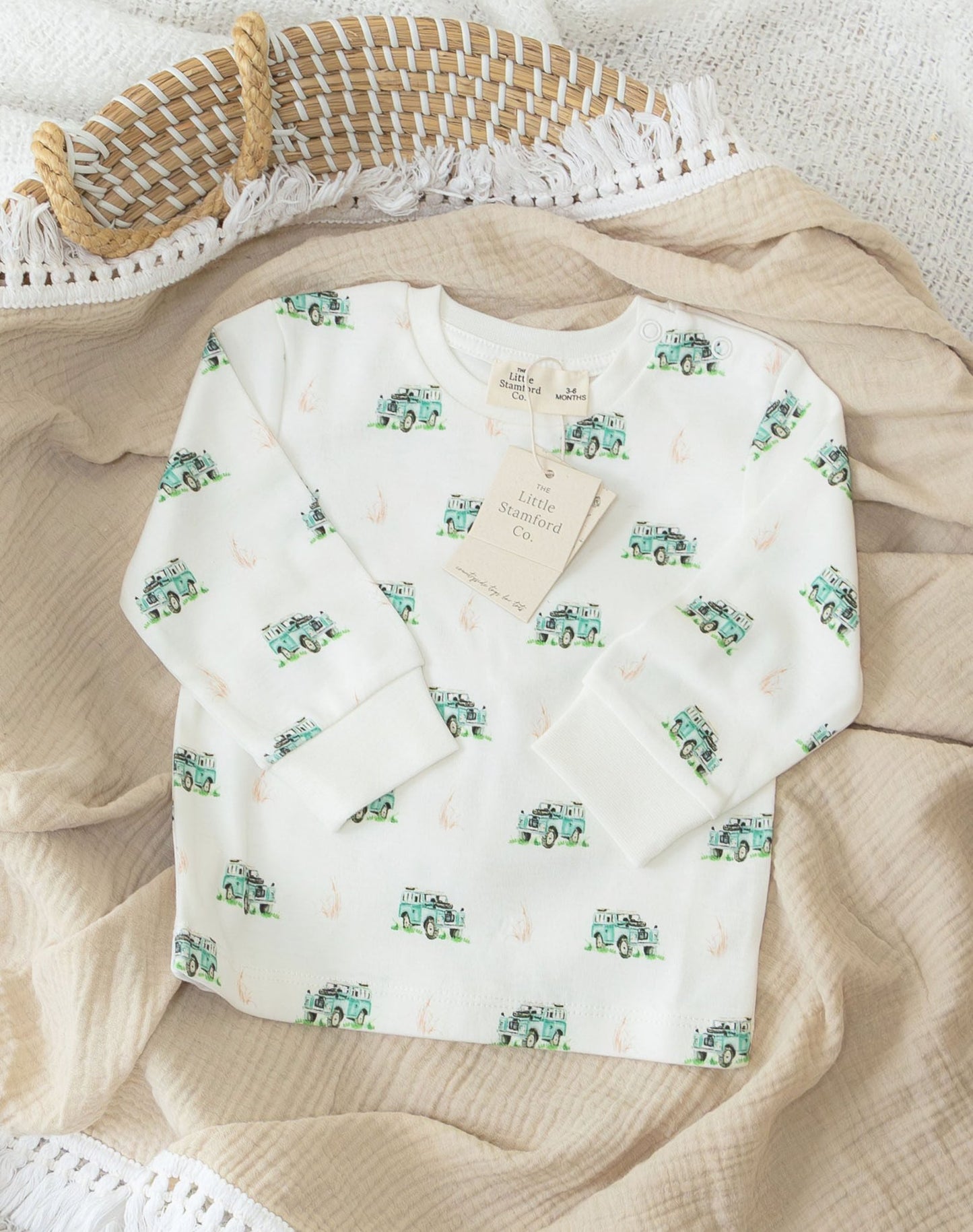 Land Rover printed long sleeve top