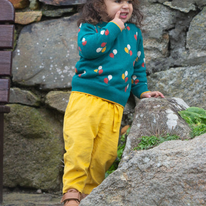 Little Green Radicals Gold Cord Pull On Trousers
