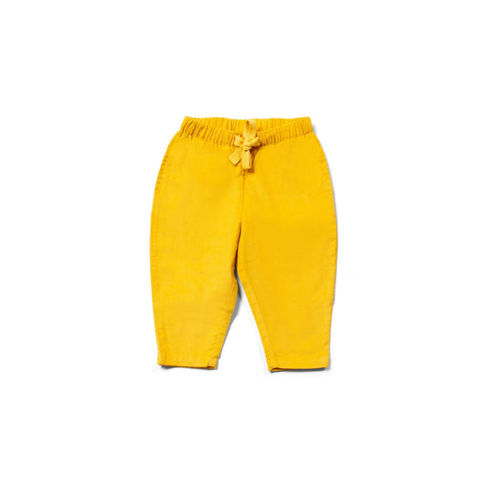 Little Green Radicals Gold Cord Pull On Trousers
