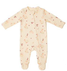 Eleanor Charles Horseshoe Floral Sleepsuit