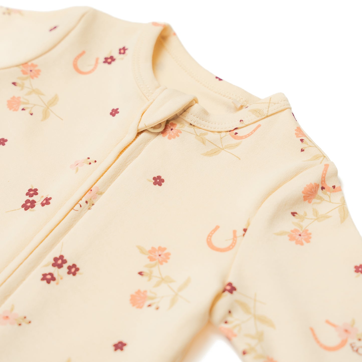 Eleanor Charles Horseshoe Floral Sleepsuit